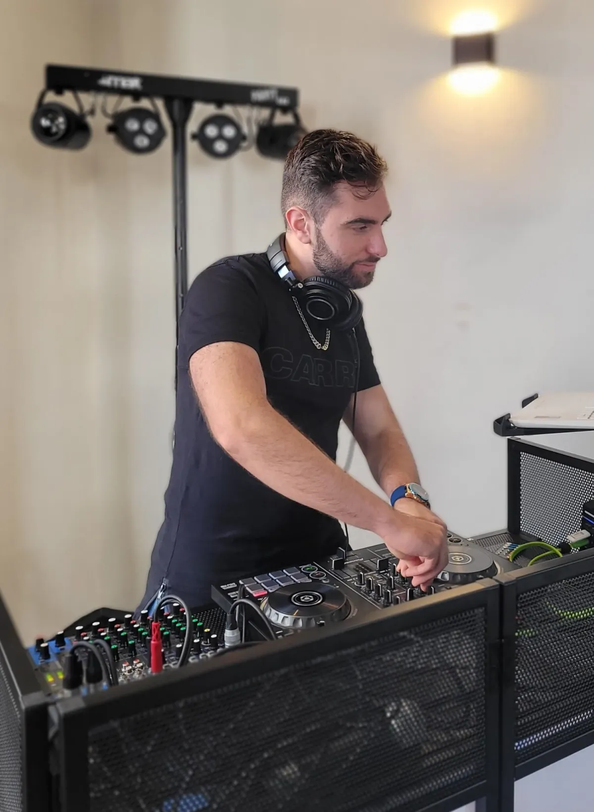 DJ Wasabi at the decks